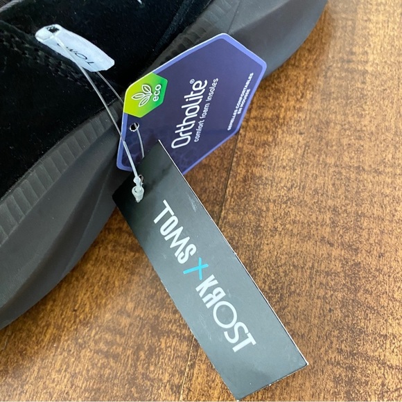 TOMS x KROST Alpargataa Gamma Black Suede Slip-On Shoes NWT Mens Size 8 - Picture 6 of 12